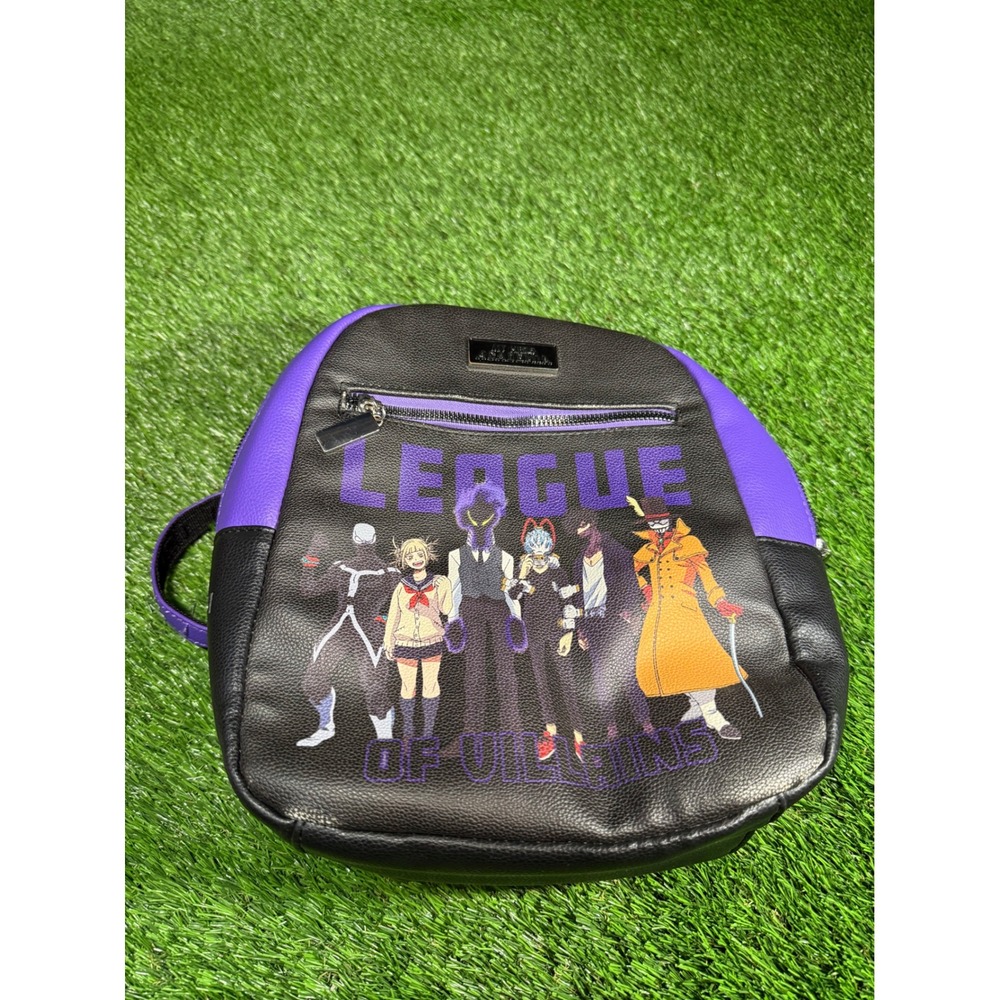 My Hero Academia League of Villains Mini Backpack Loungefly Anime Purple Black - Picture 1 of 6